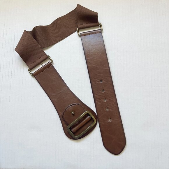 NWOT Vince Comuto WIDE Leather ELASTIC Boho BELT - Picture 11 of 14